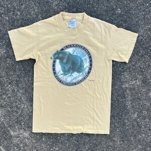 Gold Blackwater Falls WV Black Bear T-shirt Size Small